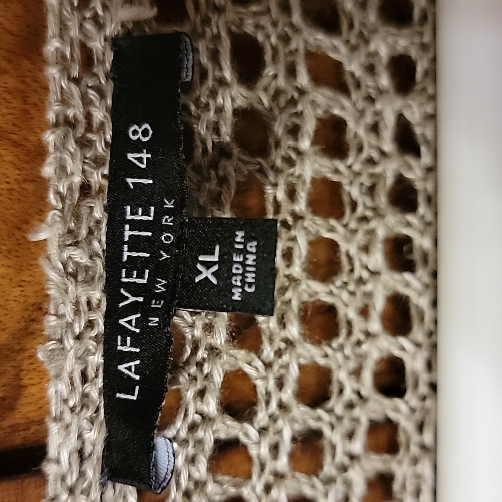 Euc Lafayette 148 Xl Sage Sweater - image 3